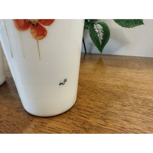 Marjolein‎ Bastin Floral Porcelain Vase Set Roses Poppies Botanical Art - Picture 4 of 12